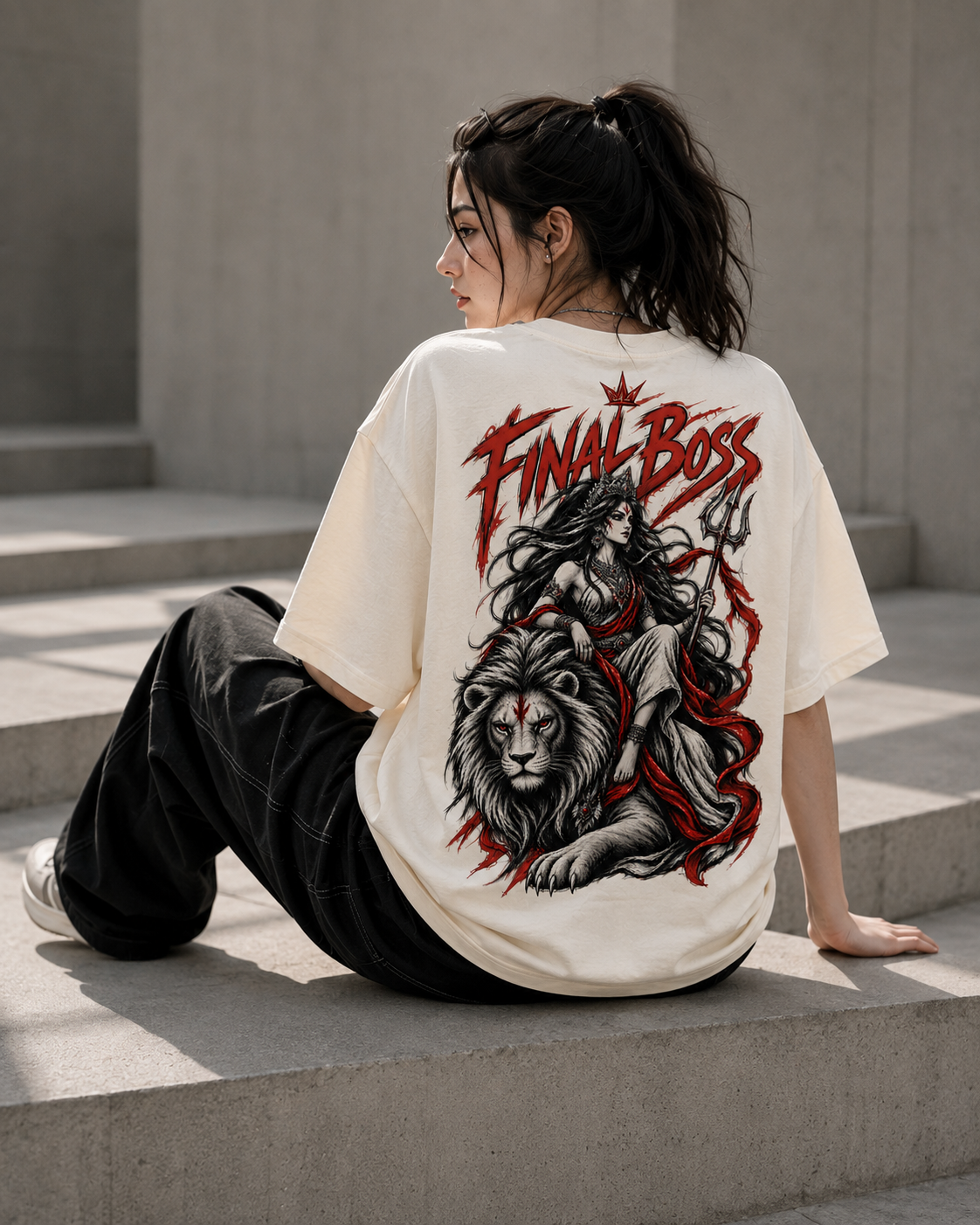 FINAL BOSS — Oversized Graphic T-Shirt | 100% cotton