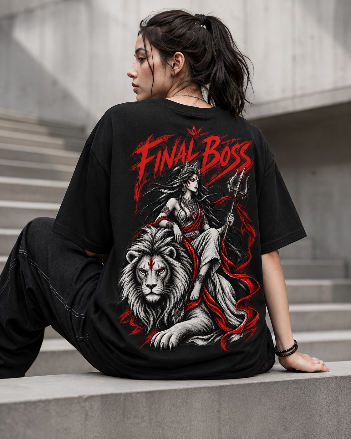 FINAL BOSS — Oversized Graphic T-Shirt | 100% cotton
