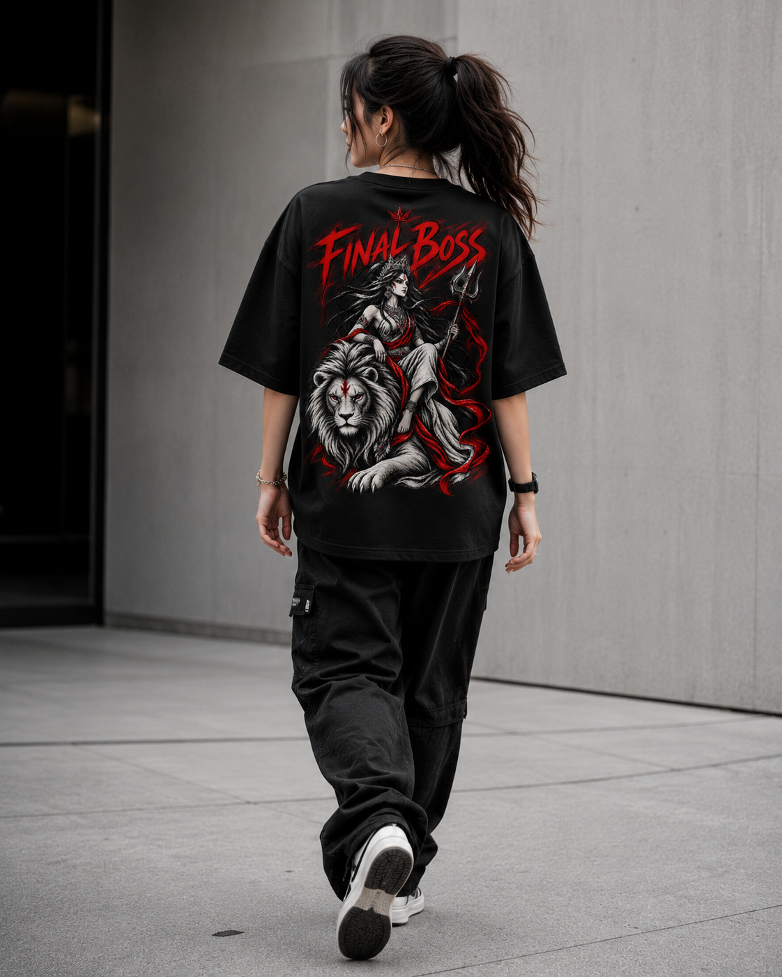 FINAL BOSS — Oversized Graphic T-Shirt | 100% cotton