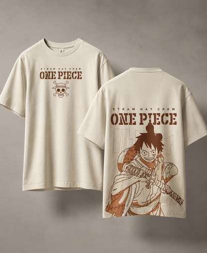 Oversized anime T shirts for Men back printed anime