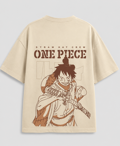 Oversized anime T shirts for Men back printed anime