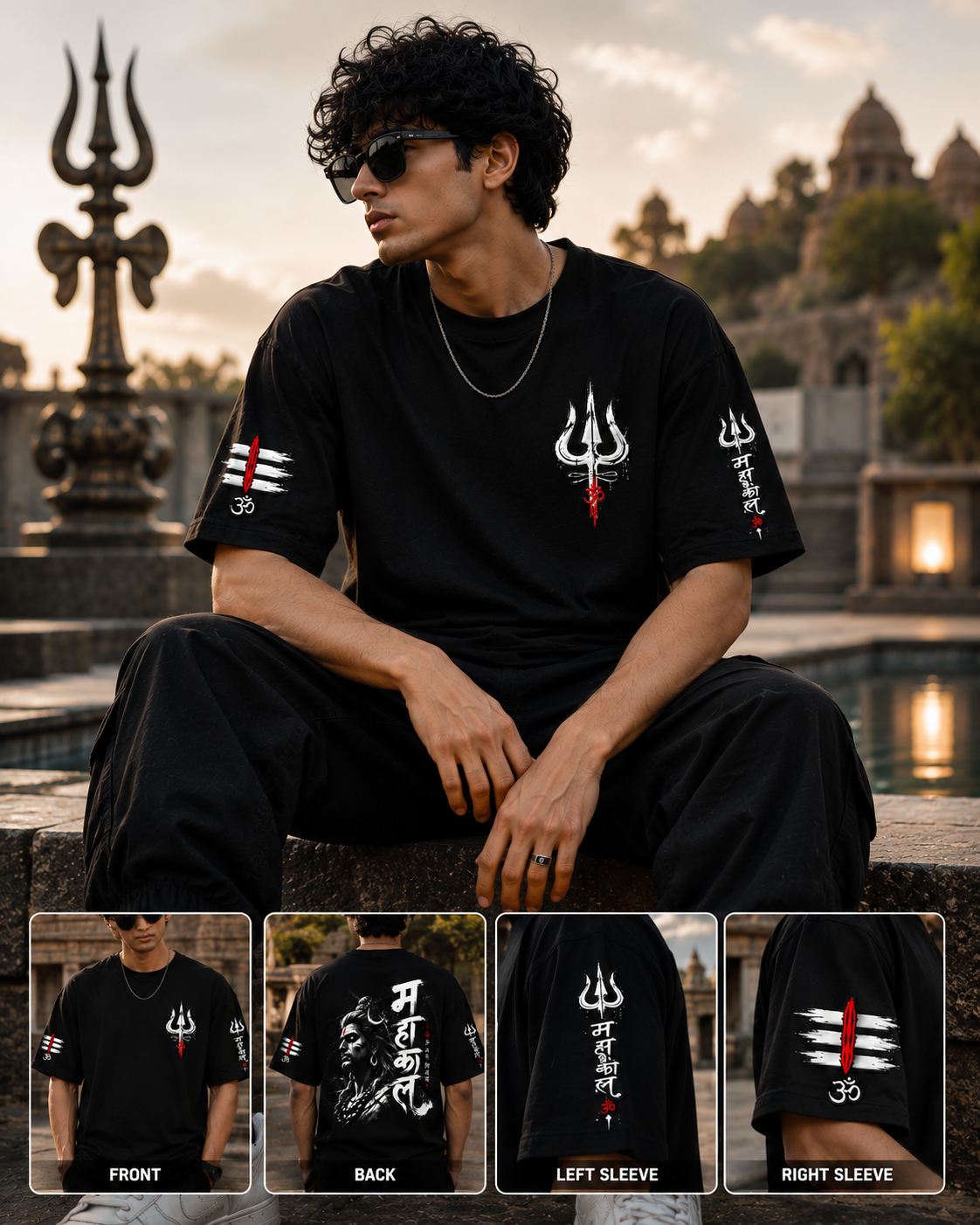 Mahakal Oversized T-Shirt | 240 GSM 100% Cotton