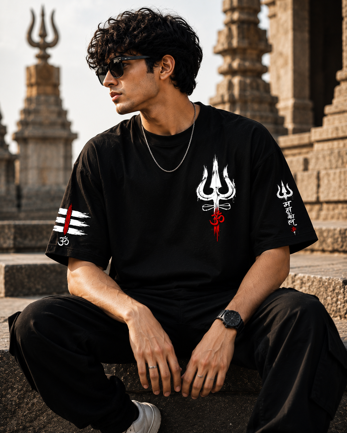 Mahakal Oversized T-Shirt | 240 GSM 100% Cotton