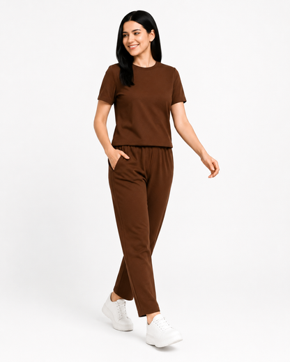 Women's Premium Cotton Co-Ord Set | Relaxed Fit Everyday Lounge Wear
