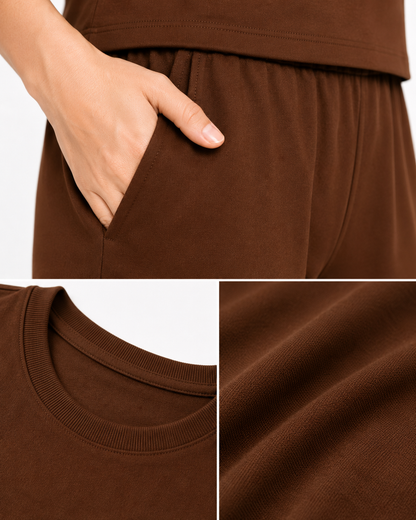Women's Premium Cotton Co-Ord Set | Relaxed Fit Everyday Lounge Wear