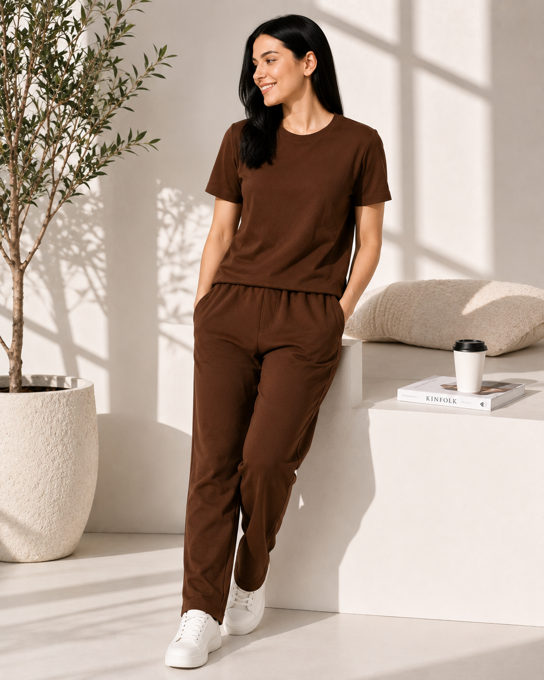 Women's Premium Cotton Co-Ord Set | Relaxed Fit Everyday Lounge Wear
