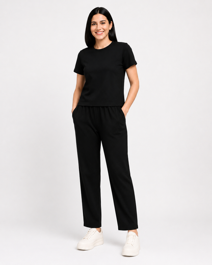 Women's Premium Cotton Co-Ord Set | Relaxed Fit Everyday Lounge Wear