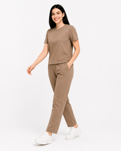 Women's Premium Cotton Co-Ord Set | Relaxed Fit Everyday Lounge Wear