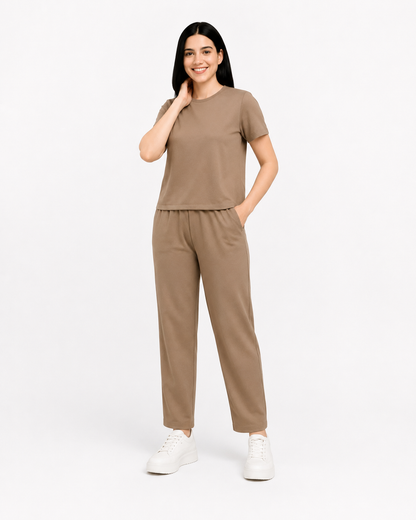 Women's Premium Cotton Co-Ord Set | Relaxed Fit Everyday Lounge Wear