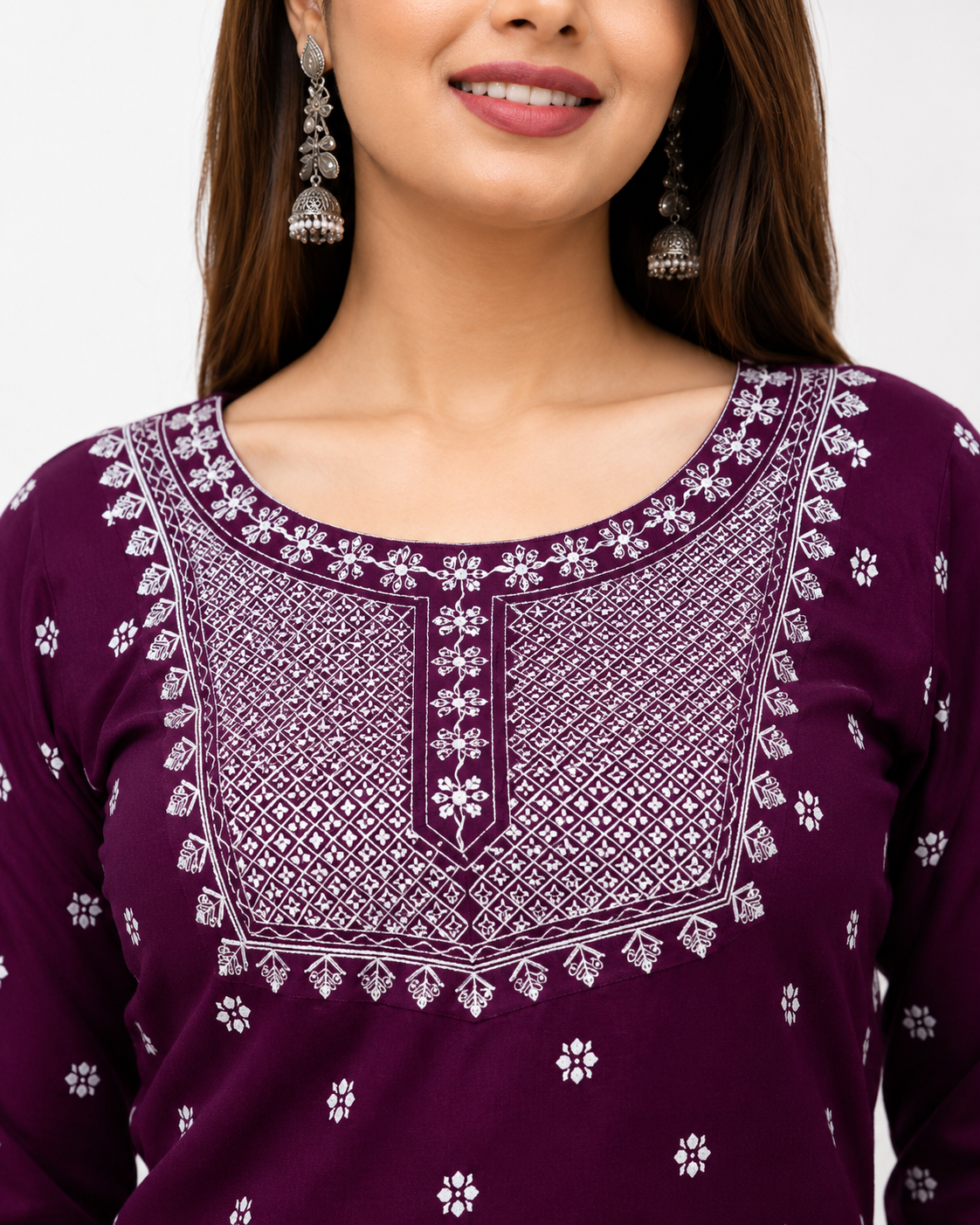 Women's Embroidered Kurta Pant & Dupatta Set | Elegant Ethnic Wear for Casual, Office & Festive Look