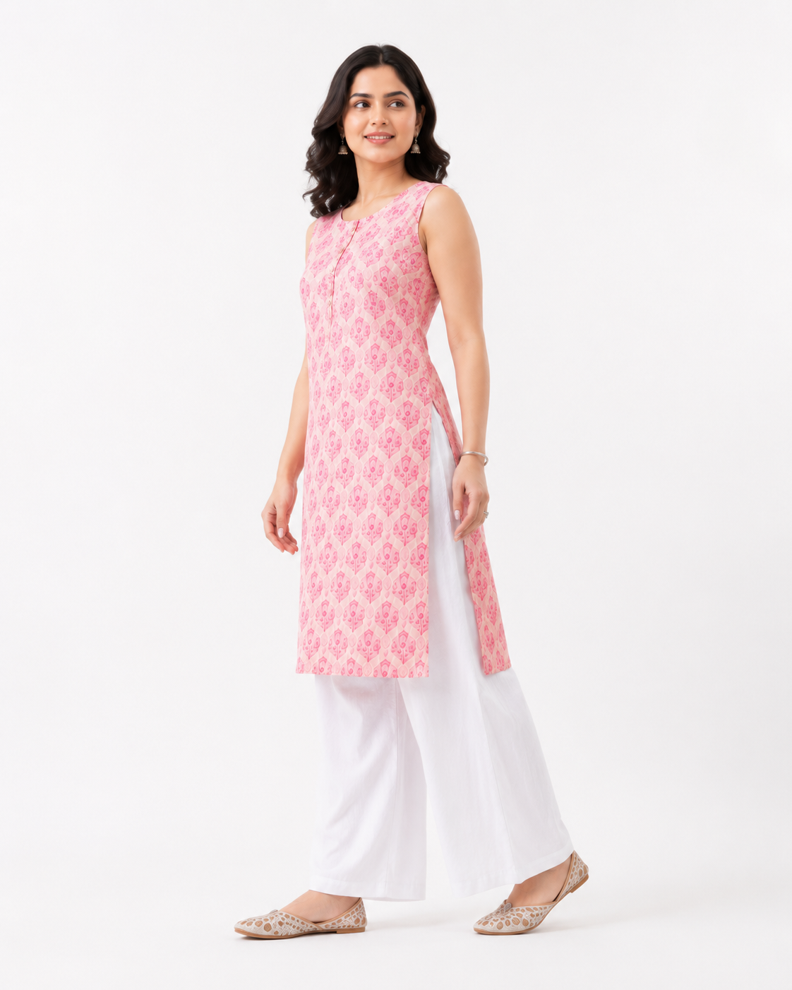 Women's Premium Printed Straight Kurta with Palazzo Set | Comfortable Ethnic Wear