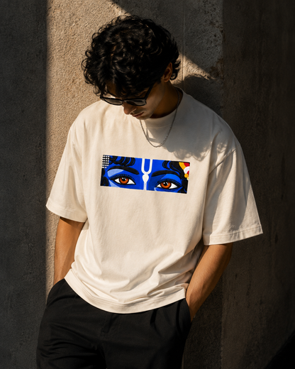 Divine Eyes Graphic Oversized T-Shirt | 100% Cotton