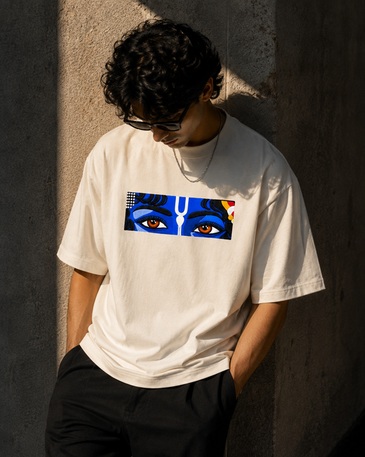 Divine Eyes Graphic Oversized T-Shirt | 100% Cotton