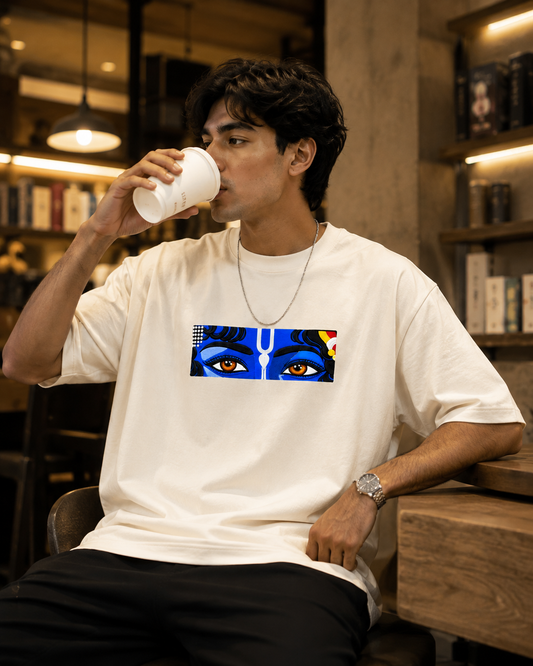 Divine Eyes Graphic Oversized T-Shirt | 100% Cotton