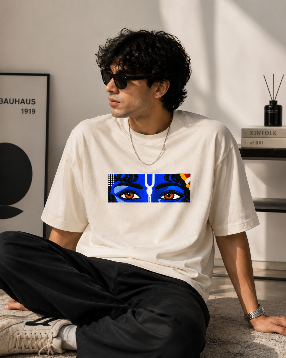 Divine Eyes Graphic Oversized T-Shirt | 100% Cotton