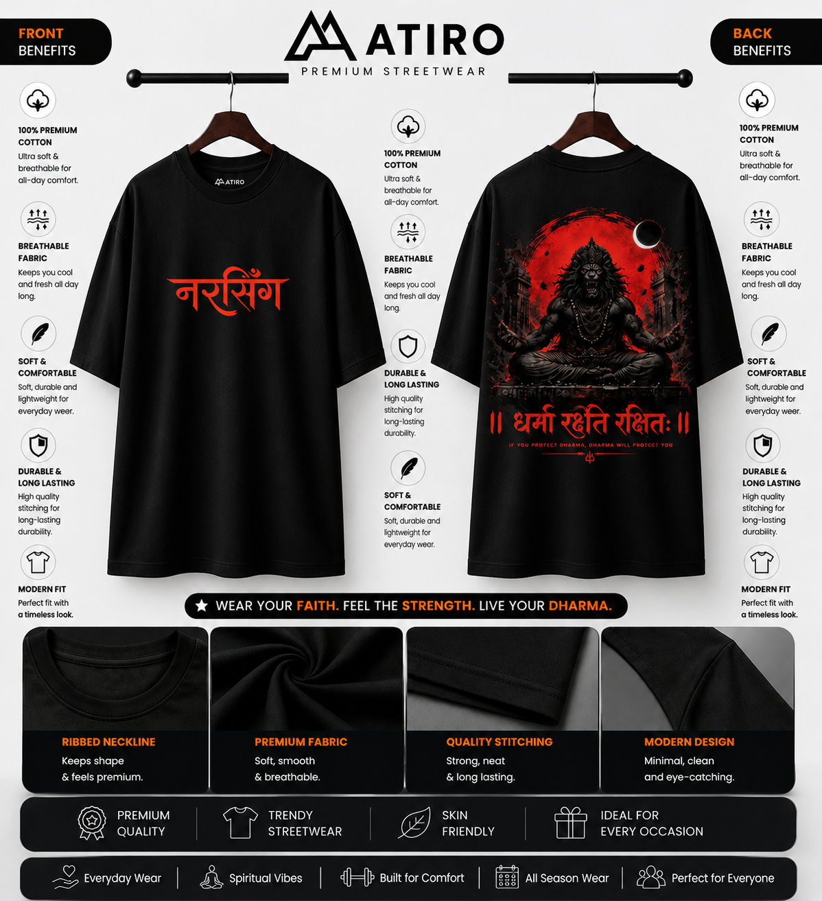 Narasimha Minimalist Oversized Tee