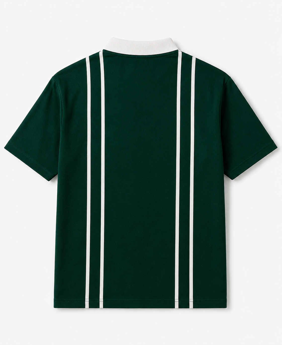 Men Polo Neck Zipper Half Sleeves Tshirt