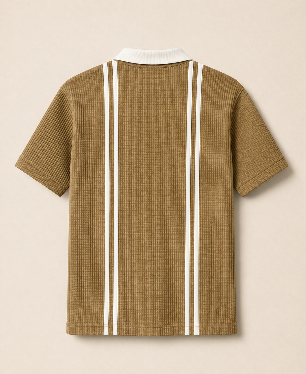 Men Polo Neck Zipper Half Sleeves Tshirt