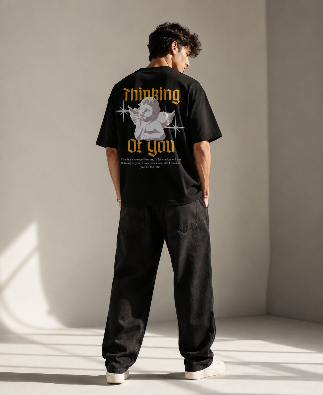 Thinking of You Oversized Graphic T-Shirt | 240 GSM Cotton