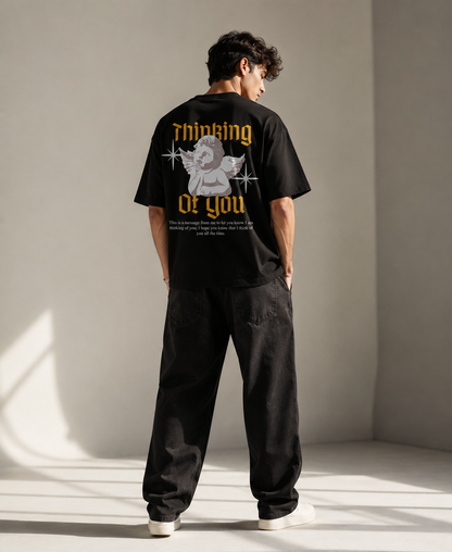 Thinking of You Oversized Graphic T-Shirt | 240 GSM Cotton