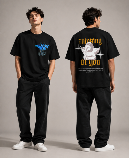 Thinking of You Oversized Graphic T-Shirt | 240 GSM Cotton