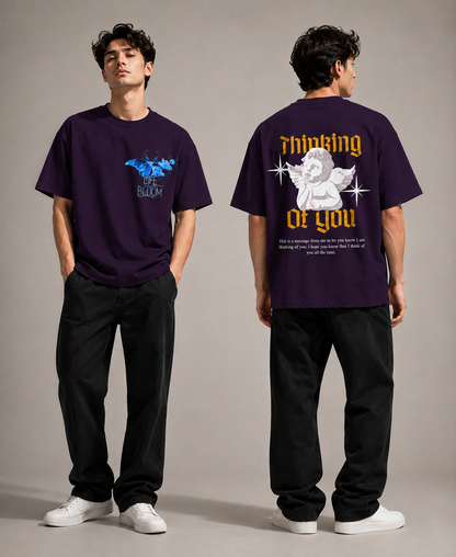 Thinking of You Oversized Graphic T-Shirt | 240 GSM Cotton