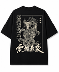 Japanese Dragon Oversized T-Shirt for Men & Women | 240 GSM 100%Cotton