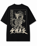 Japanese Dragon Oversized T-Shirt for Men & Women | 240 GSM 100%Cotton