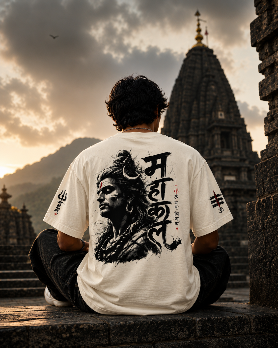 Mahakal Oversized T-Shirt | 240 GSM 100% Cotton
