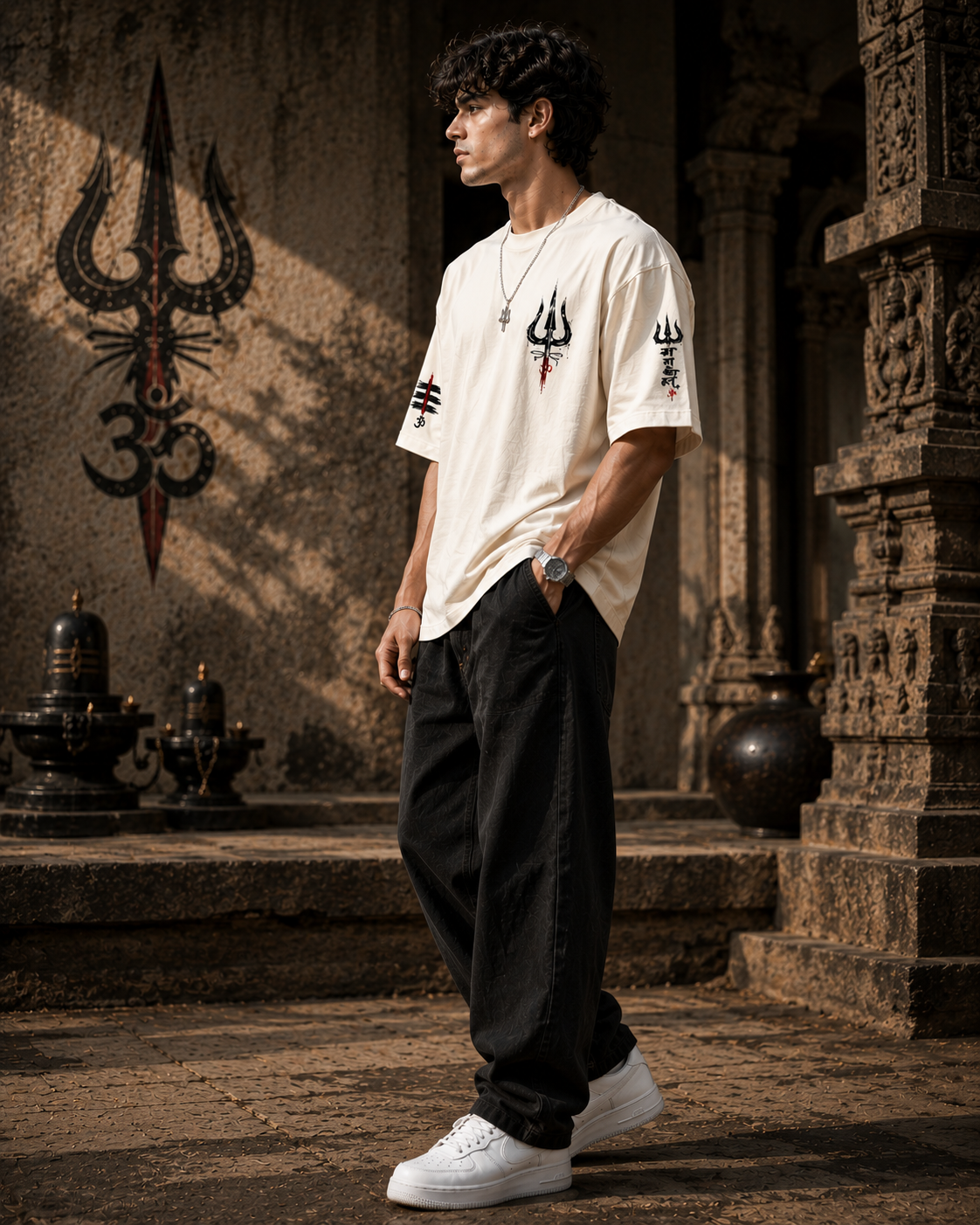 Mahakal Oversized T-Shirt | 240 GSM 100% Cotton
