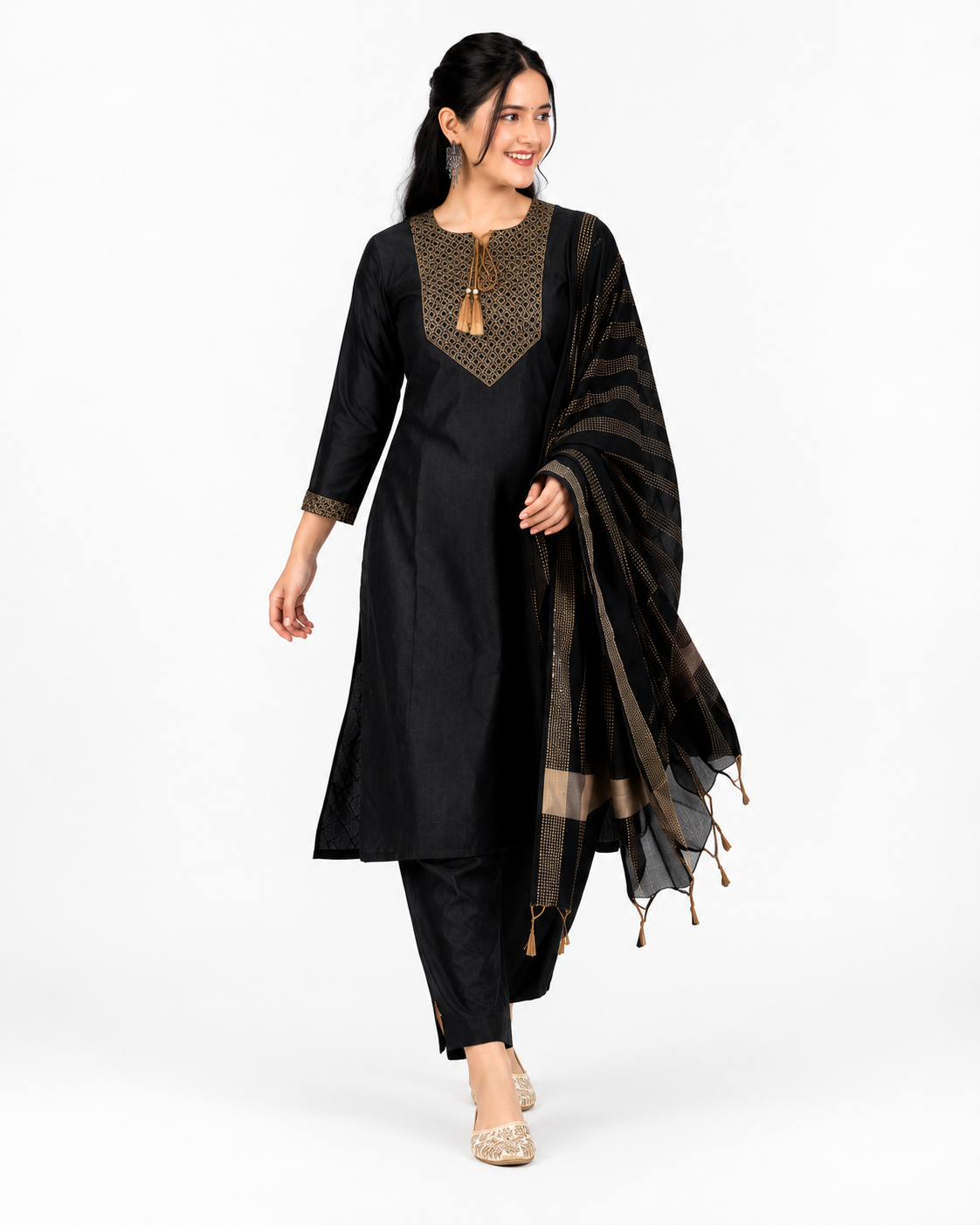 Women's Premium Kurta Pant Dupatta Set | Soft Cotton Blend Ethnic Suit for Festive & Casual Wear