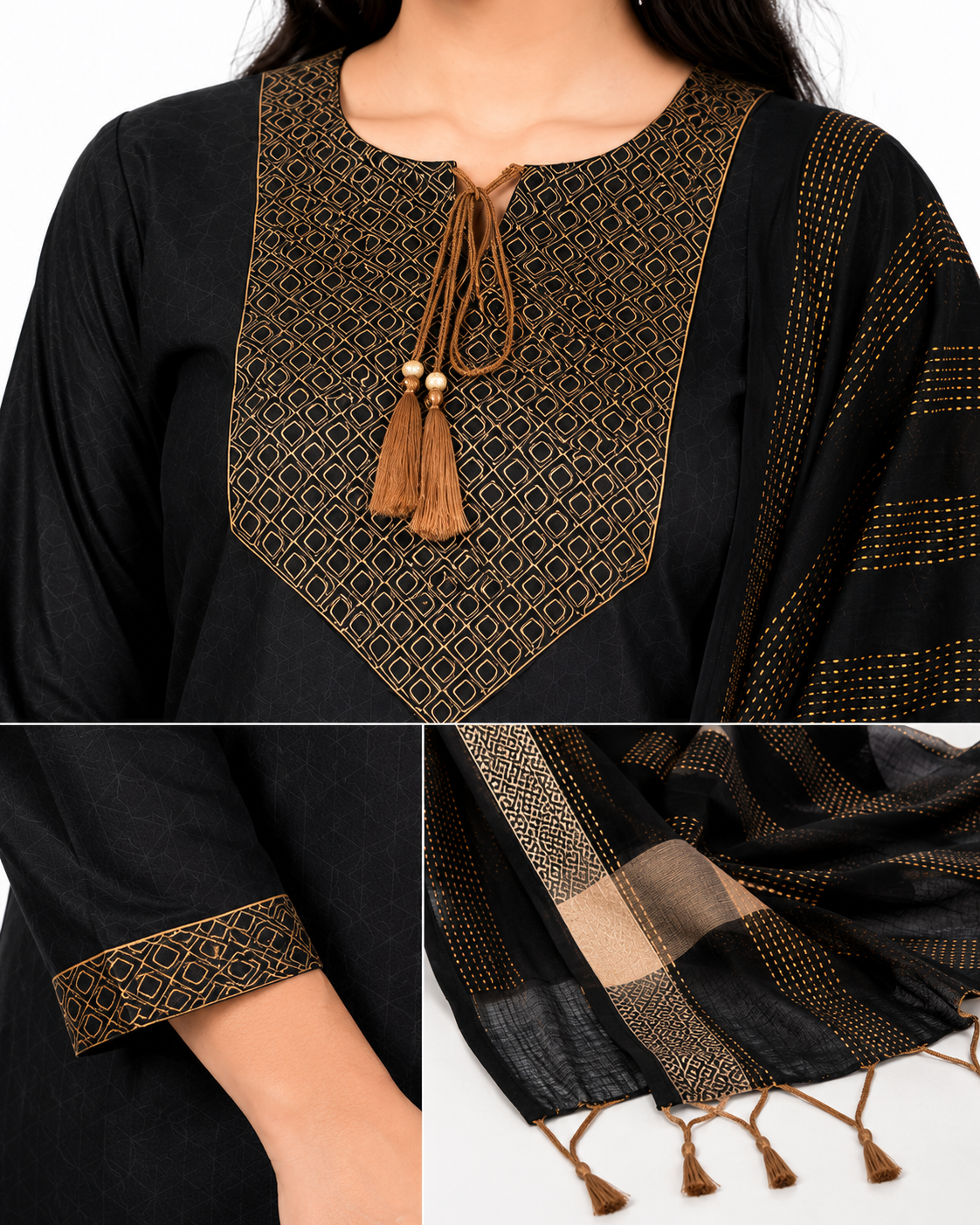 Women's Premium Kurta Pant Dupatta Set | Soft Cotton Blend Ethnic Suit for Festive & Casual Wear
