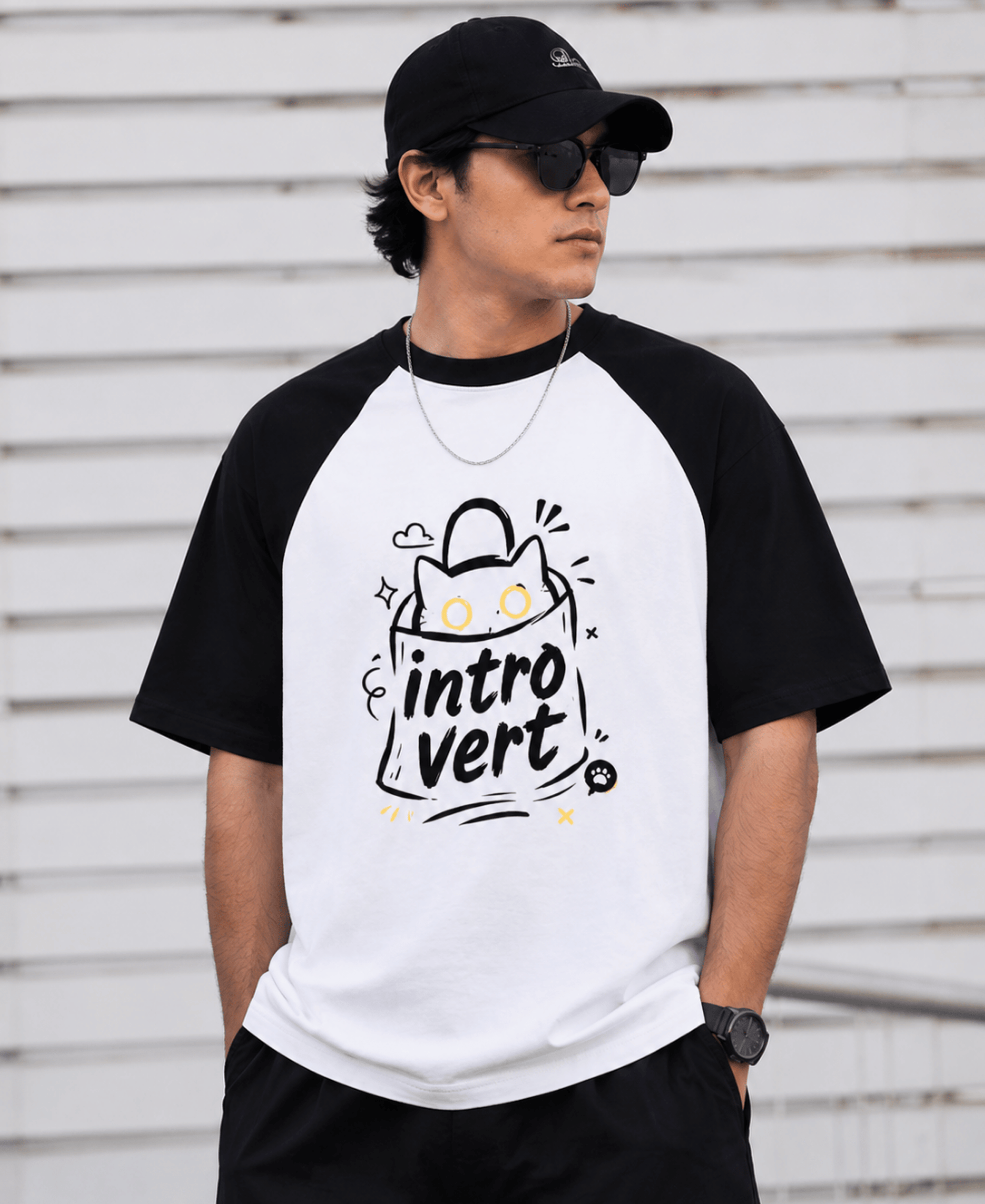 Oversized Introvert Premium Tee--100% Cotton