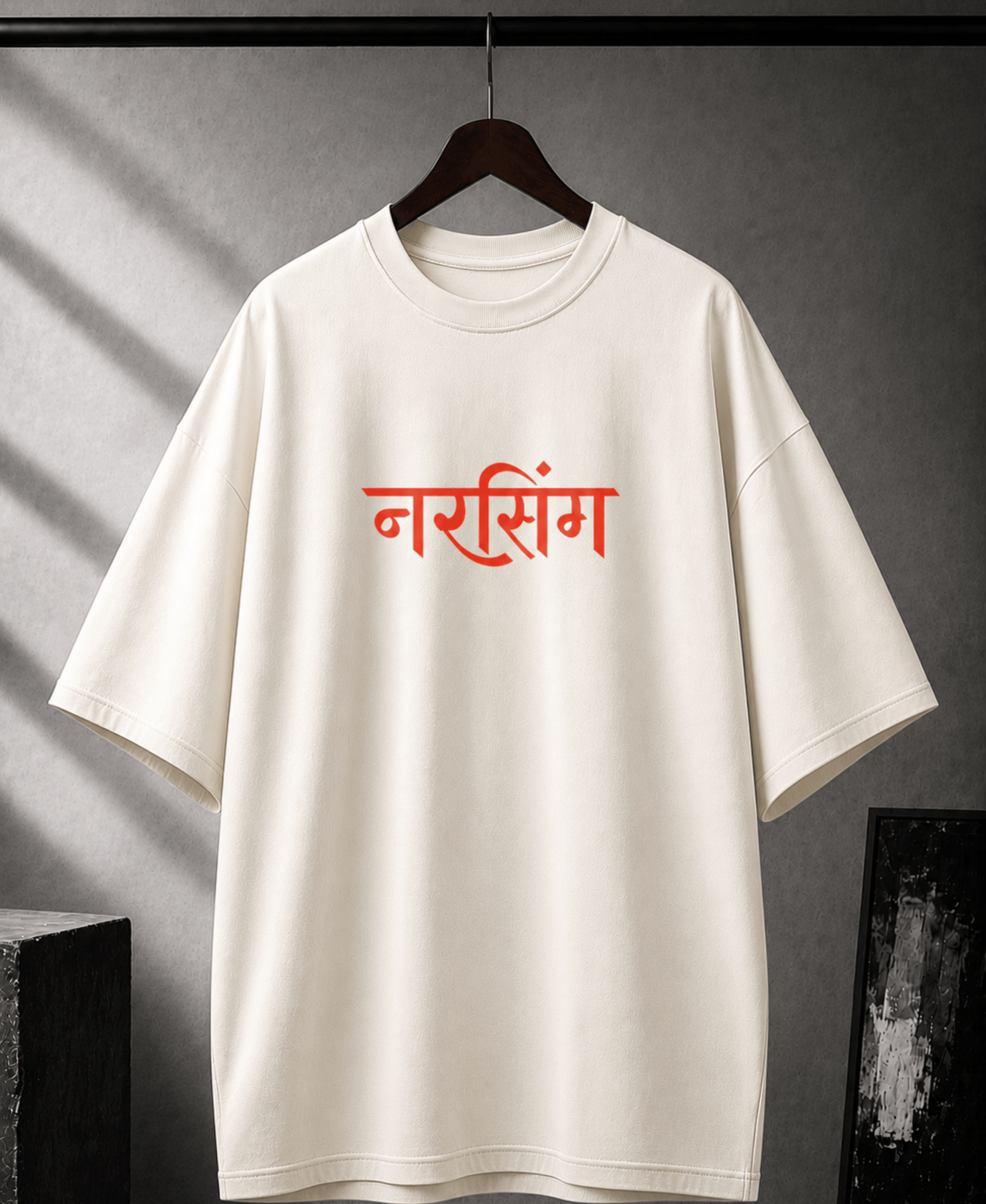 Dharma Rakshati Rakshita" Oversized Tee 100% Cotton